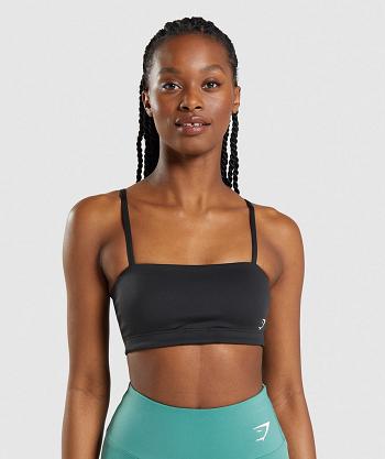 Sujetadores Deportivos Gymshark Bandeau Mujer Negras | CO 2123UZG